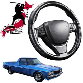 Black Samurai Segmented Steering Wheel Cover for Holden Commodore 1978 - 1988 Ute