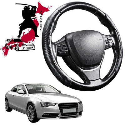 Black Samurai Segmented Steering Wheel Cover for Audi A5 S5 RS5 2007 - 2016 F5