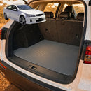 6D Diamond Car Boot Cargo Mat for Holden Commodore 2007 - 2013 (VE) - Heavy Duty Carpet Liner - All-Weather Resistance - Easy to use - Odorless Material - Black & Grey-16