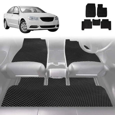 6D Diamond Car Floor Mats for Holden Commodore 2013 - 2017 (VF) - Custom-Fit Carpet Liner