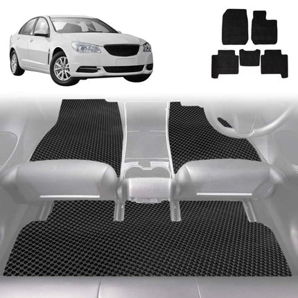 6D Diamond Car Floor Mats for Holden Commodore 2013 - 2017 (VF) - Custom-Fit Carpet Liner