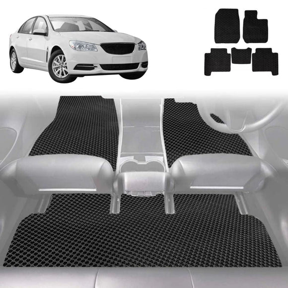 6D Diamond Car Floor Mats for Holden Commodore 2013 - 2017 (VF) - Custom-Fit Carpet Liner