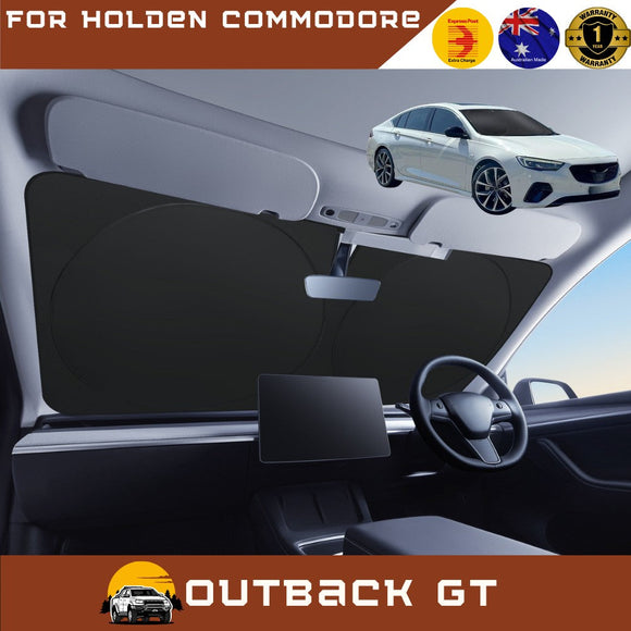 Front Windscreen Sun Shade for Holden Commodore 2018 - 2020 (ZB) - Standard 150 x 85 cm - Black