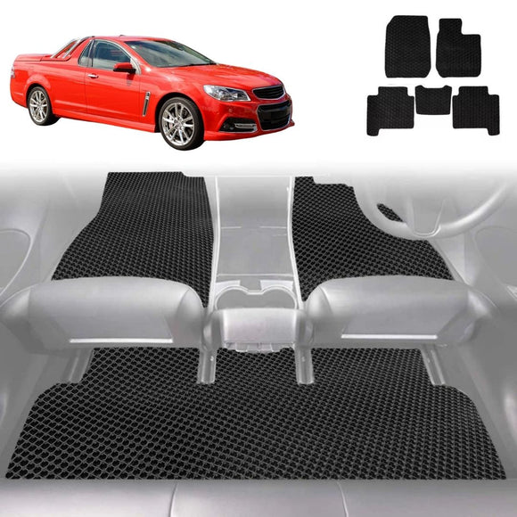 6D Diamond Car Floor Mats for Holden Commodore Ute Single Cab 2007 - 2017 (VE VF) - Custom-Fit Carpet Liner