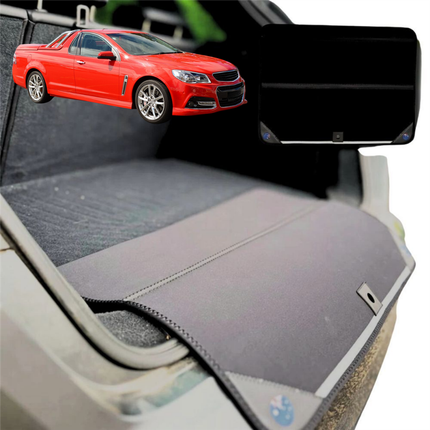 Rear Cargo Boot Bumper Protector for Holden Commodore Ute Single Cab 2007 - 2017 (VE VF) - Standard (72 x 55) - Black