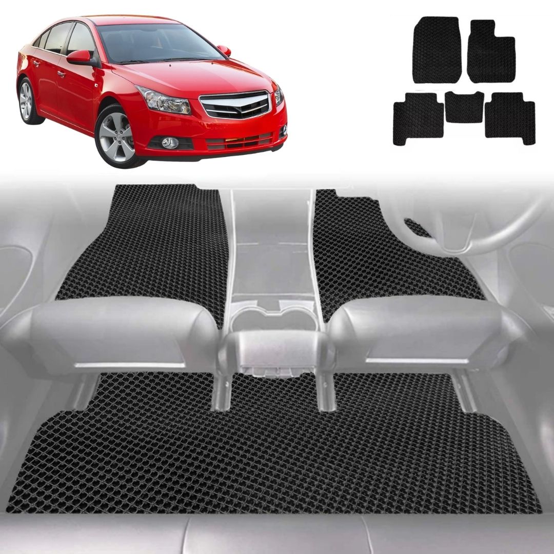 6D Diamond Car Floor Mats for Holden Cruze 2009 - 2016 JH - Custom-Fit Carpet Liner