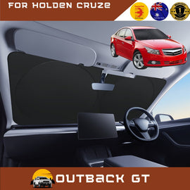 Front Windscreen Sun Shade for Holden Cruze 2009 - 2016 JH - Standard 150 x 85 cm - Black