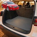6D Diamond Car Boot Cargo Mat for Holden Cruze 2009 - 2016 JH - Heavy Duty Carpet Liner - All-Weather Resistance - Easy to use - Odorless Material - Black & Grey-14