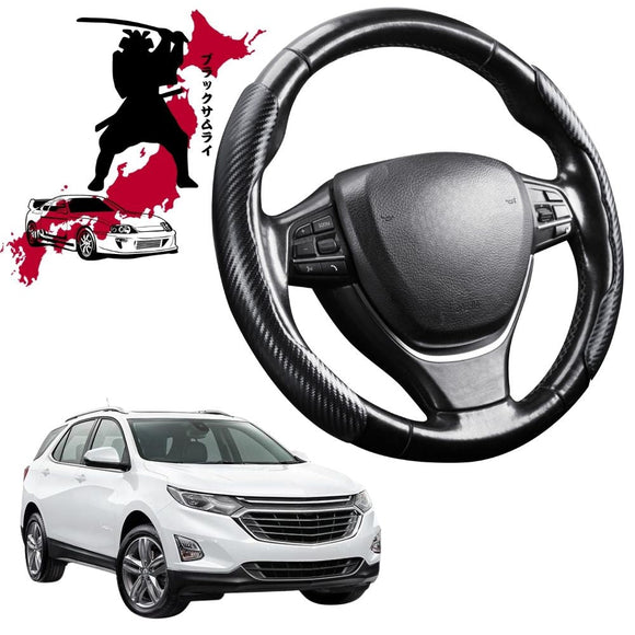 Black Samurai Segmented Steering Wheel Cover for Holden Equinox 2017 - 2020 EQ
