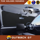 Front Windscreen Sun Shade for Holden Monaro 2001 - 2006 V2, VZ - Standard 150 x 85 cm - Black-1