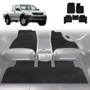 6D Diamond Car Floor Mats for Holden Rodeo 2003 - 2008 (2-Door Regular Cab and Extended Cab) - Custom-Fit Carpet Liner-1