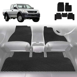 6D Diamond Car Floor Mats for Holden Rodeo 2003 - 2008 (2-Door Regular Cab and Extended Cab) - Custom-Fit Carpet Liner