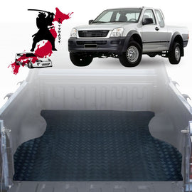 Black Samurai UTE Tub Mat Tray Liner for Holden Rodeo 2003 - 2008 (2-Door Single Cab) (With Spray On Liner or No Liner) - Black