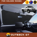 Front Windscreen Sun Shade for Holden Rodeo 2003 - 2008 (2-Door Regular Cab and Extended Cab) - Standard 150 x 85 cm - Black-1