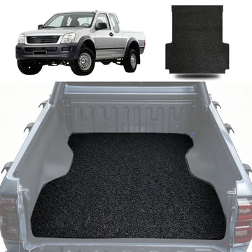 Honeycomb UTE Tub Mat Tray Liner for Holden Rodeo 2003 - 2008 (2-Door Single Cab) (With Spray On Liner or No Liner) - Black & Grey