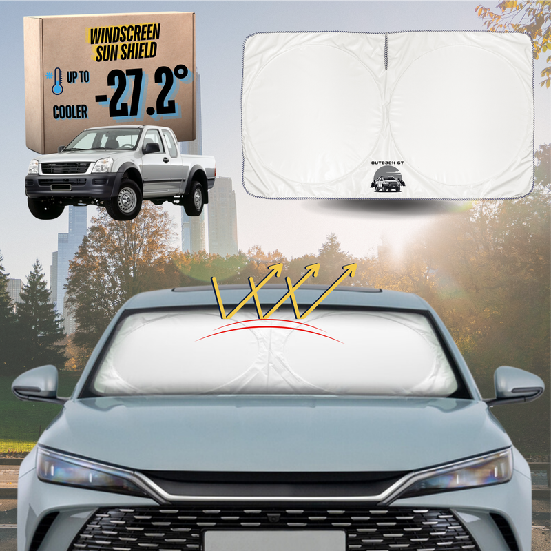 Front Windscreen Sun Shade for Holden Rodeo 2003 - 2008 (2-Door Regular Cab and Extended Cab) - Standard 150 x 85 cm
