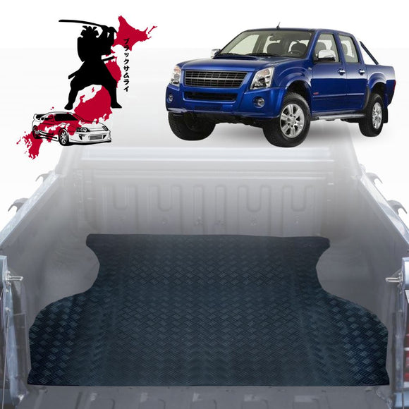Black Samurai UTE Tub Mat Tray Liner for Holden Rodeo 2003 - 2008 (4-Door Crew Cab) - Black