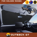Front Windscreen Sun Shade for Holden Rodeo 2003 - 2008 (4-Door Crew Cab) - Standard 150 x 85 cm - Black-1