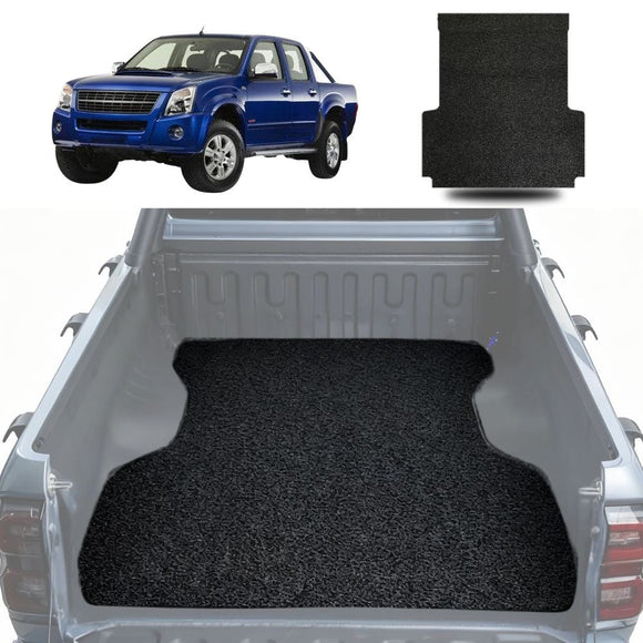 Honeycomb UTE Tub Mat Tray Liner for Holden Rodeo 2003 - 2008 (4-Door Crew Cab) - Black & Grey
