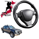 Black Samurai Segmented Steering Wheel Cover for Holden Rodeo 2003 - 2008 (4-Door Crew Cab)-1