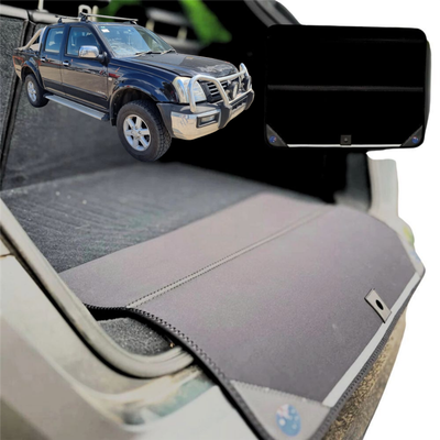 Rear Cargo Boot Bumper Protector for Holden Rodeo 2003 - 2008 (4-Door Crew Cab) - Standard (72 x 55) - Black