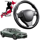 Black Samurai Segmented Steering Wheel Cover for Holden Statesman 2013 - 2017 (WN)-1