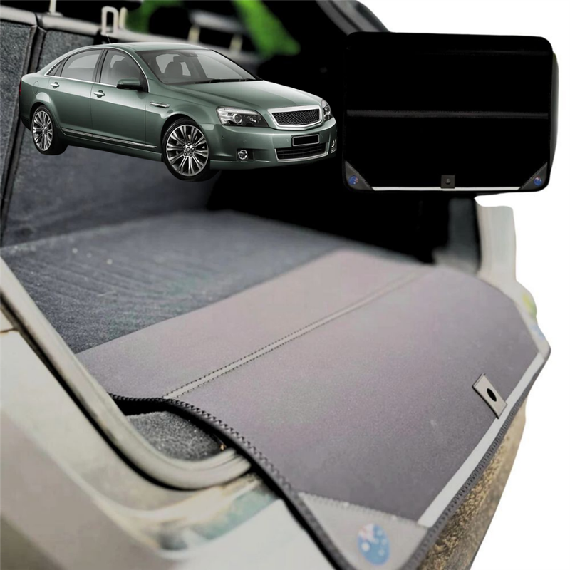 Rear Cargo Boot Bumper Protector for Holden Statesman 2013 - 2017 (WN) - Standard (72 x 55) - Black