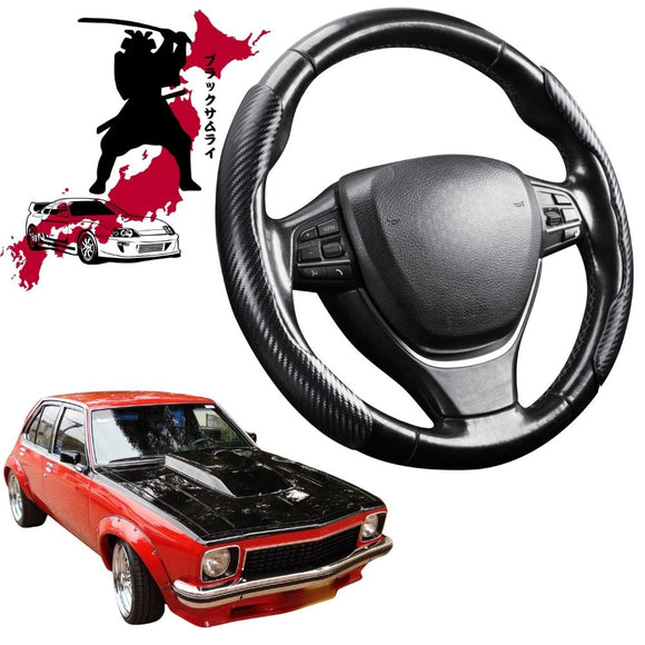Black Samurai Segmented Steering Wheel Cover for Holden Torana 1974 - 1980 (LH LX UC)