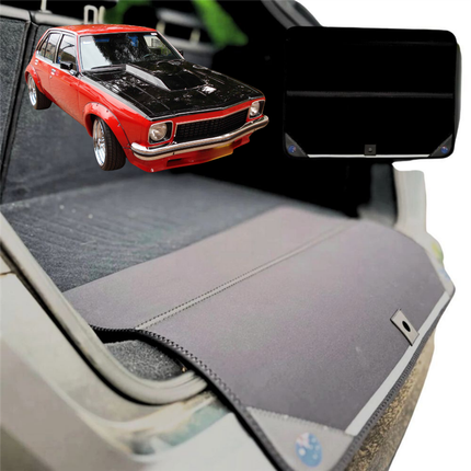 Rear Cargo Boot Bumper Protector for Holden Torana 1974 - 1980 (LH LX UC) - Standard (72 x 55) - Black