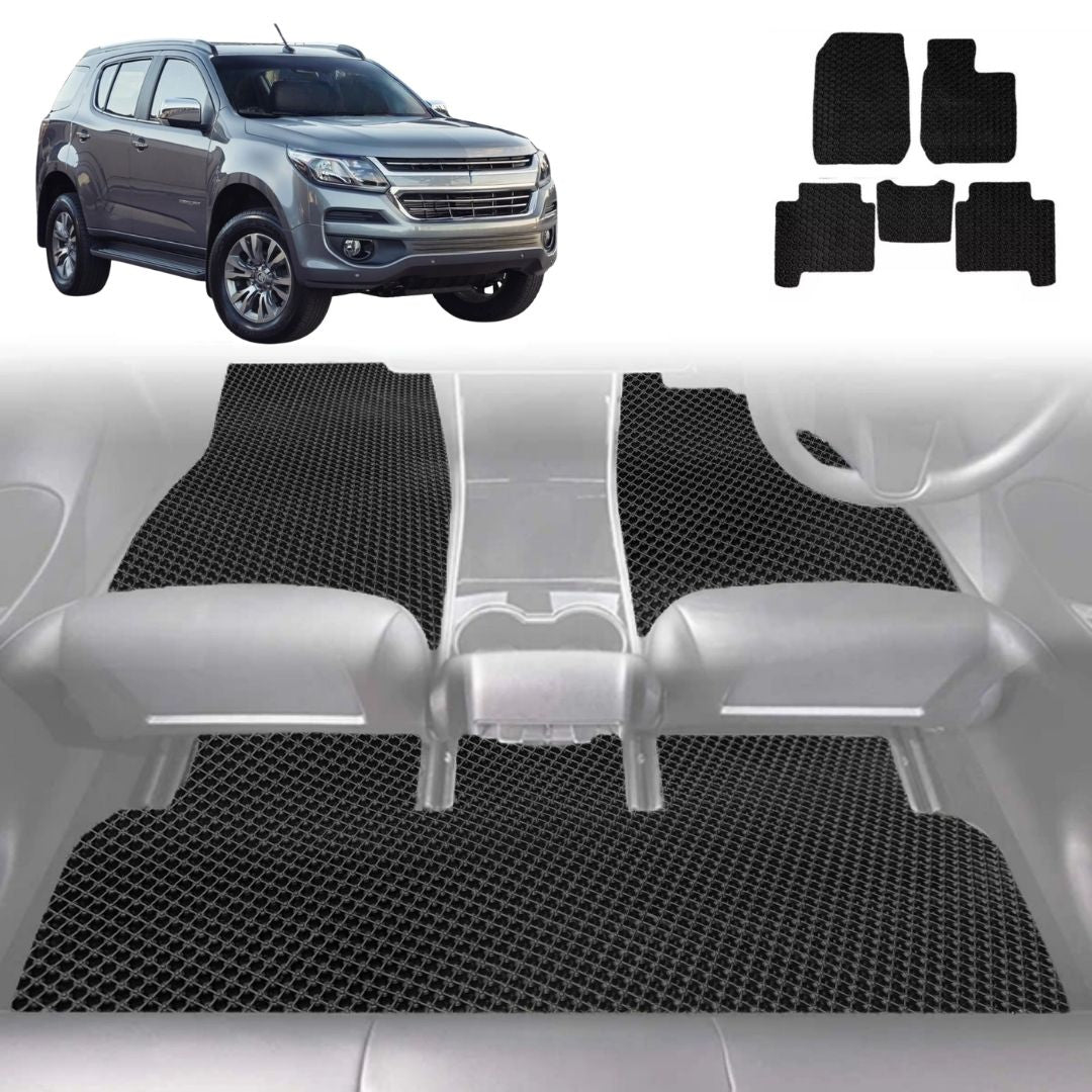 6D Diamond Car Floor Mats for Holden Trailblazer 2016 - 2020 RG - Custom-Fit Carpet Liner