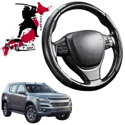 Black Samurai Segmented Steering Wheel Cover for Holden Trailblazer 2016 - 2020 RG