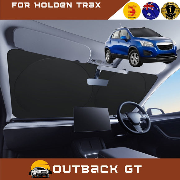 Front Windscreen Sun Shade for Holden Trax 2013 - 2020 TJ - Standard 150 x 85 cm - Black