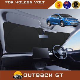 Front Windscreen Sun Shade for Holden Volt 2010 - 2015 - Standard 150 x 85 cm - Black