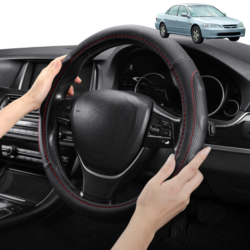 Steering Wheel Cover Pro Extra Layer for Honda Accord 1997-2002 - Breathable & Anti-Slip - Circle 38 cm