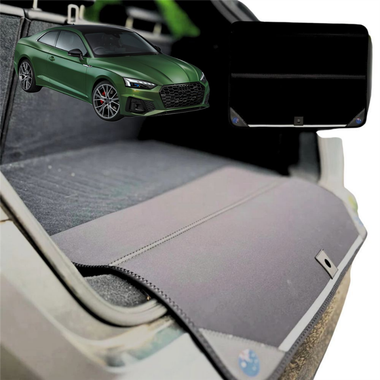 Rear Cargo Boot Bumper Protector for Audi A5 S5 RS5 2017 - Current F5 - Standard (72 x 55) - Black