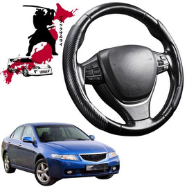 Black Samurai Segmented Steering Wheel Cover for Honda Accord 2003 - 2008 (7th Gen)