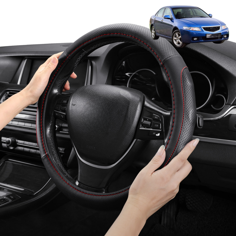 Steering Wheel Cover Pro Extra Layer for Honda Accord 2003-2008 (7th Gen) - Breathable & Anti-Slip - Circle 38 cm