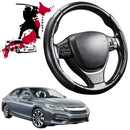 Black Samurai Segmented Steering Wheel Cover for Honda Accord 2012 - 2017 (9th Gen)-1
