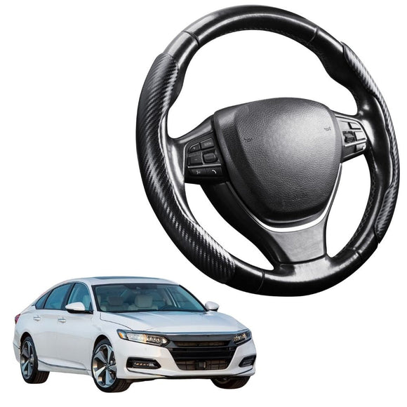 Black Samurai Segmented Steering Wheel Cover for Honda Accord 2018 - 2022 (10th Gen）