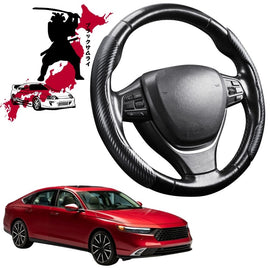 Black Samurai Segmented Steering Wheel Cover for Honda Accord 2022 - 2024 (CY, 11th Gen)