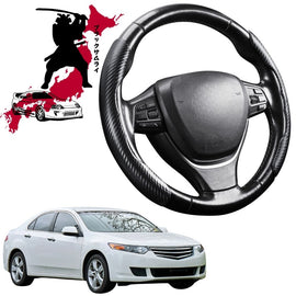 Black Samurai Segmented Steering Wheel Cover for Honda Accord Euro 2002 - 2008 CL