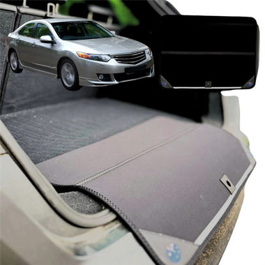Rear Cargo Boot Bumper Protector for Honda Accord Euro 2008 - 2014 CU - Standard (72 x 55) - Black