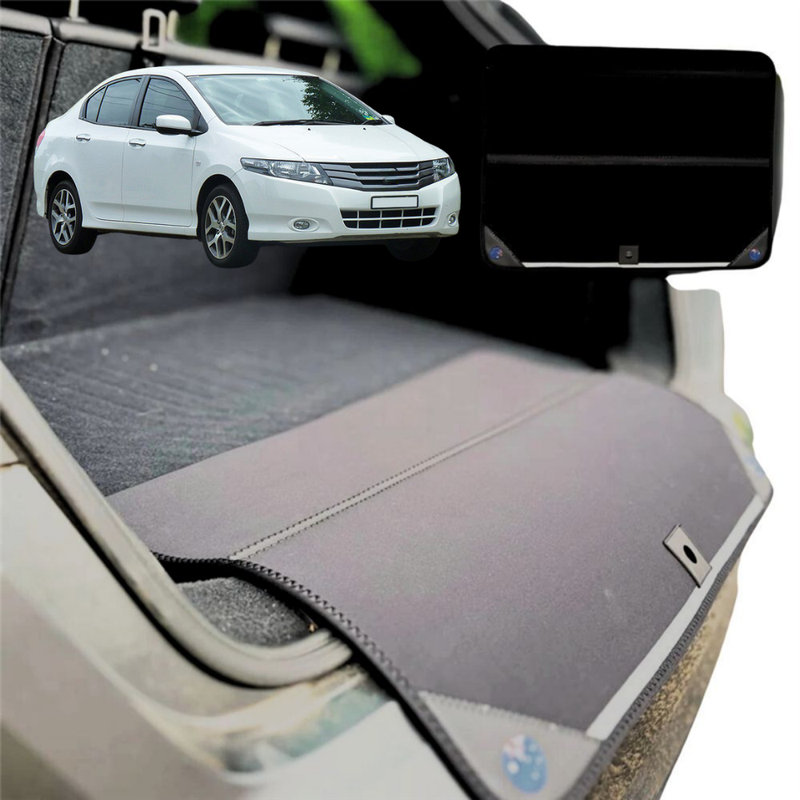 Rear Cargo Boot Bumper Protector for Honda City 2007 - 2014 GM2, GM3 - Standard (72 x 55) - Black