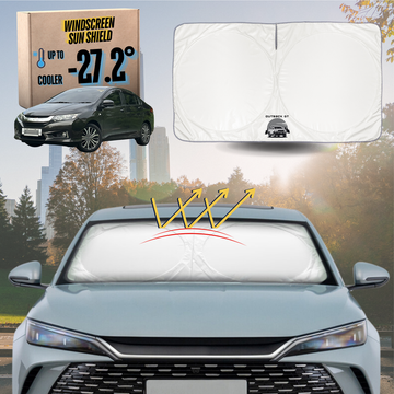 Front Windscreen Sun Shade for Honda City 2014 - 2020 - Standard 150 x 85 cm