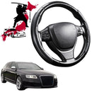 Black Samurai Segmented Steering Wheel Cover for Audi A6 S6 RS6 2004 - 2011 (C6)-1