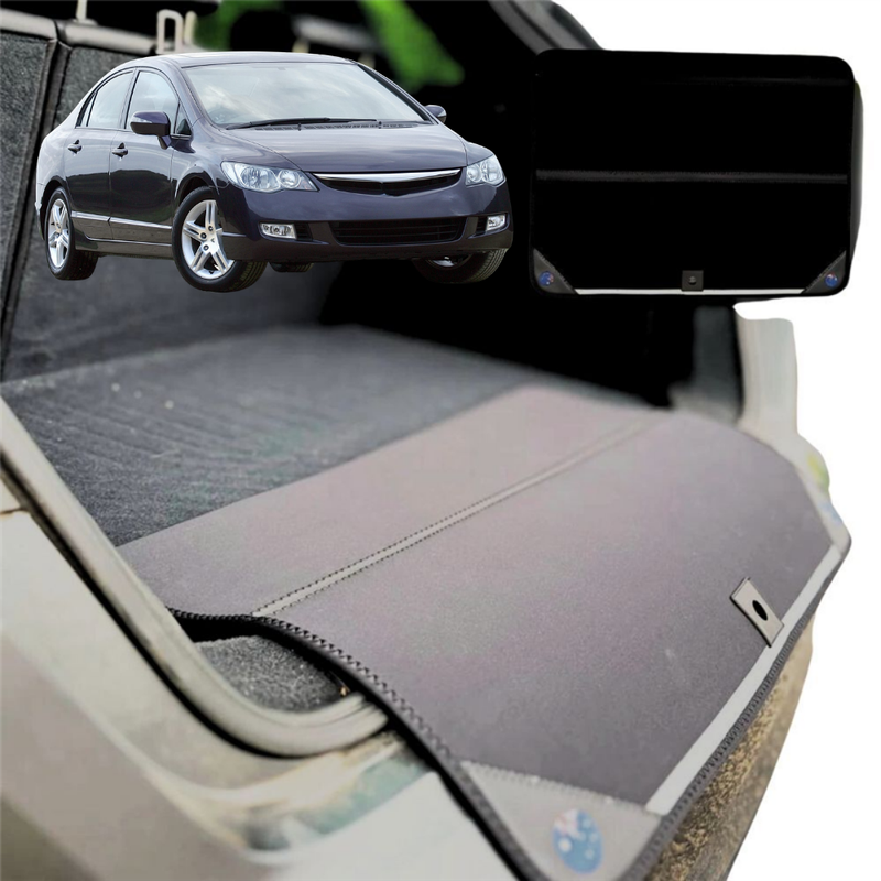 Rear Cargo Boot Bumper Protector for Honda Civic 2006 - 2012 Sedan(8th Gen) - Standard (72 x 55) - Black