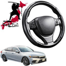 Black Samurai Segmented Steering Wheel Cover for Honda Civic 2022 - Current (11th Gen)-1