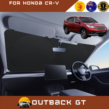 Front Windscreen Sun Shade for Honda CR-V 2007 - 2012 RE - Standard 150 x 85 cm - Black