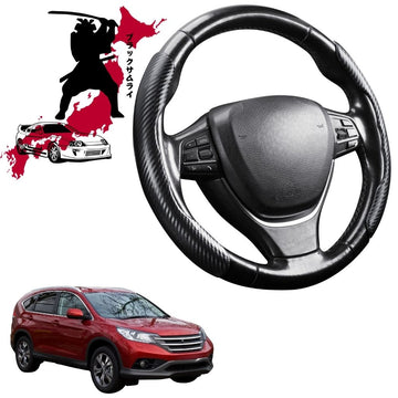 Black Samurai Segmented Steering Wheel Cover for Honda CR-V 2007 - 2012 RE