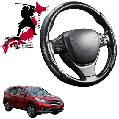 Black Samurai Segmented Steering Wheel Cover for Honda CR-V 2007 - 2012 RE